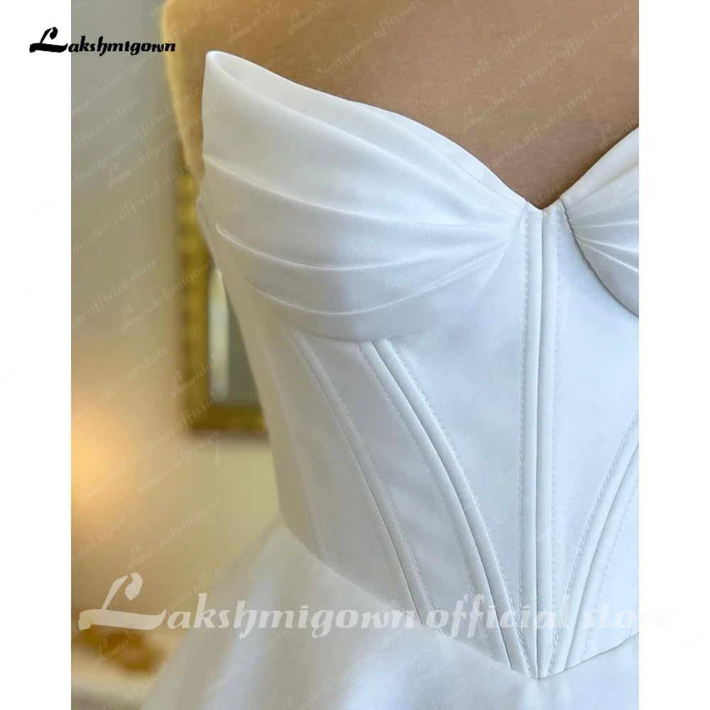 Classic Satin A-Line Wedding Dress