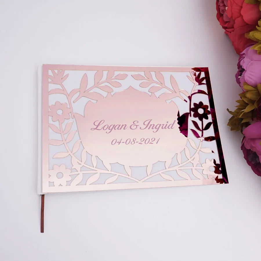Personalized Acrylic Wedding Guest Book
