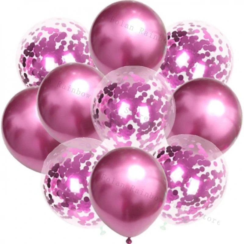 White Gold Party Balloons Set