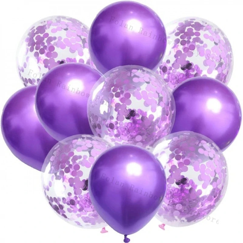 White Gold Party Balloons Set