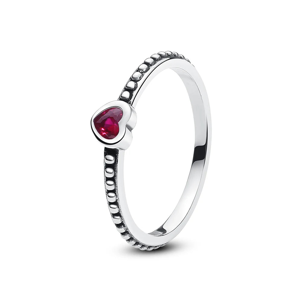 Sterling Silver Heart Stackable Ring