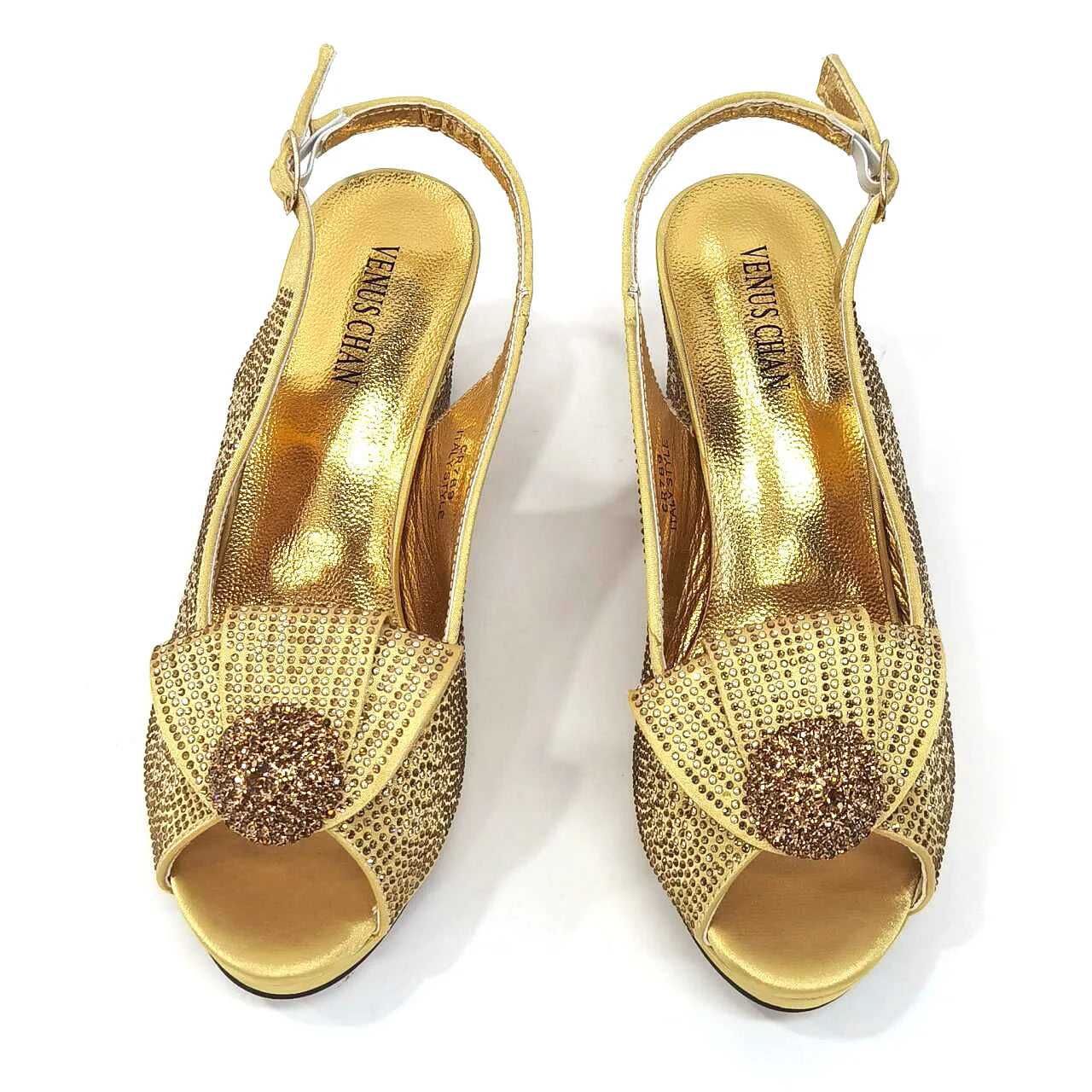 Women's Rhinestone Shoes Bag Set