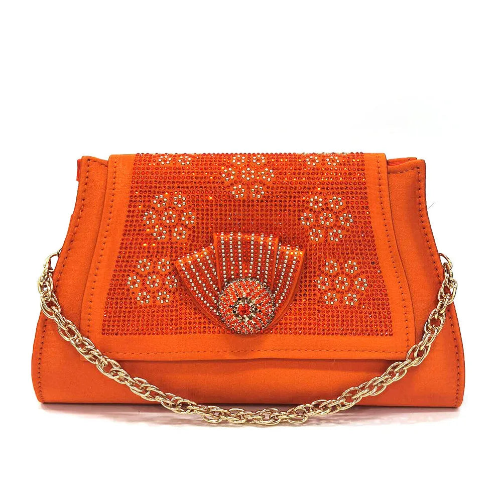 Women's Rhinestone Shoes Bag Set