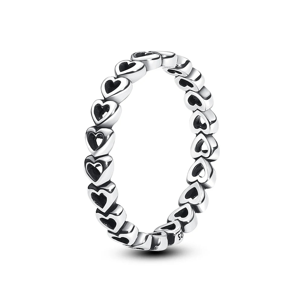 Sterling Silver Heart Stackable Ring