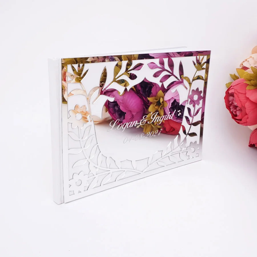 Personalized Acrylic Wedding Guest Book