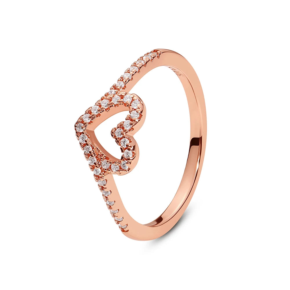 925 Sterling Infinity Heart Ring