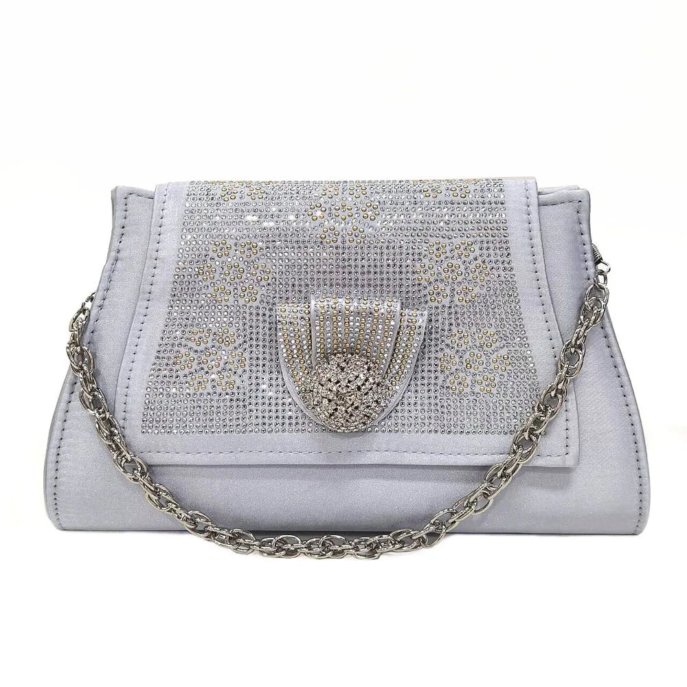 Women's Rhinestone Shoes Bag Set