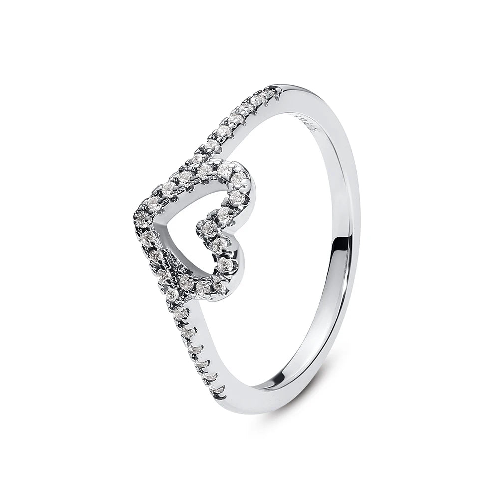 Sterling Silver Heart Stackable Ring