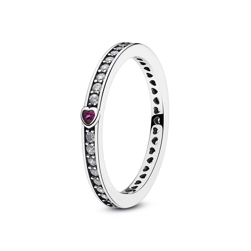 Sterling Silver Heart Stackable Ring
