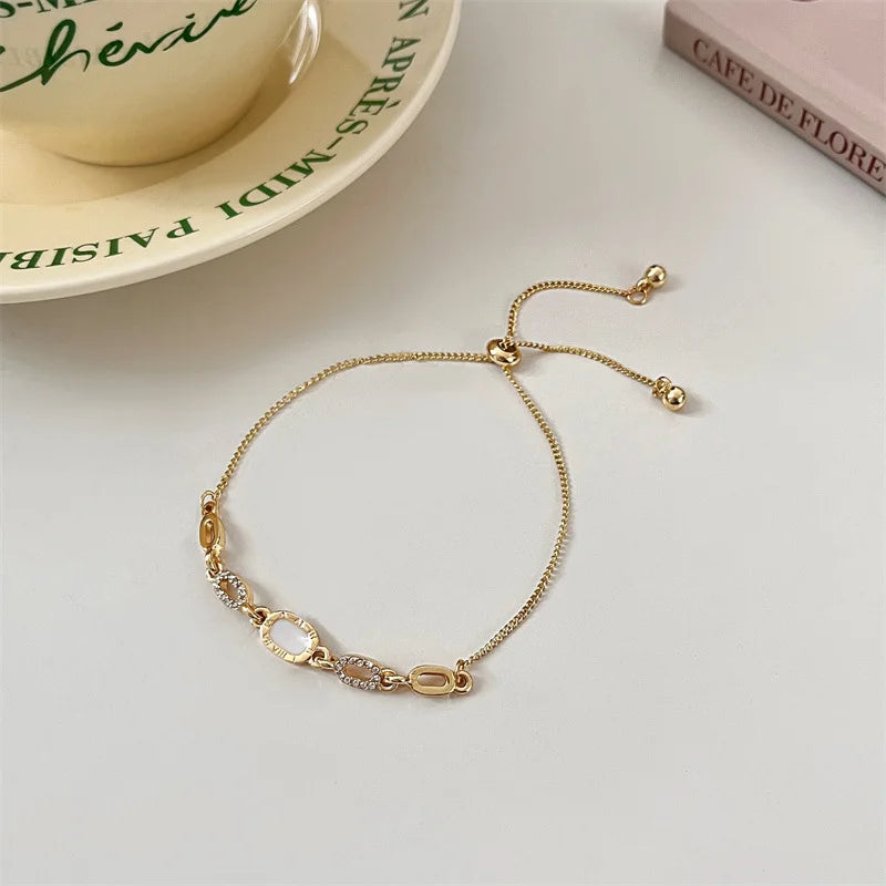 Gold Plated Zircon Bracelet