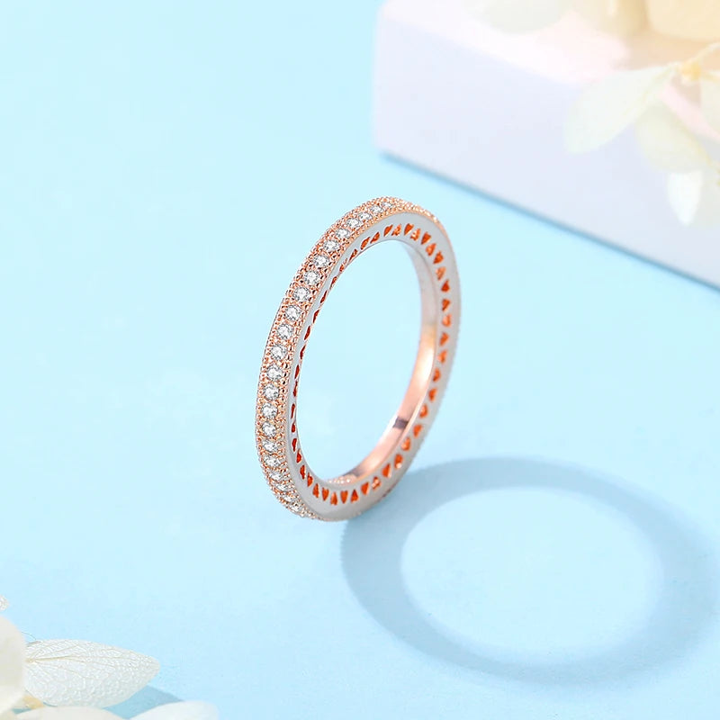 925 Sterling Infinity Heart Ring