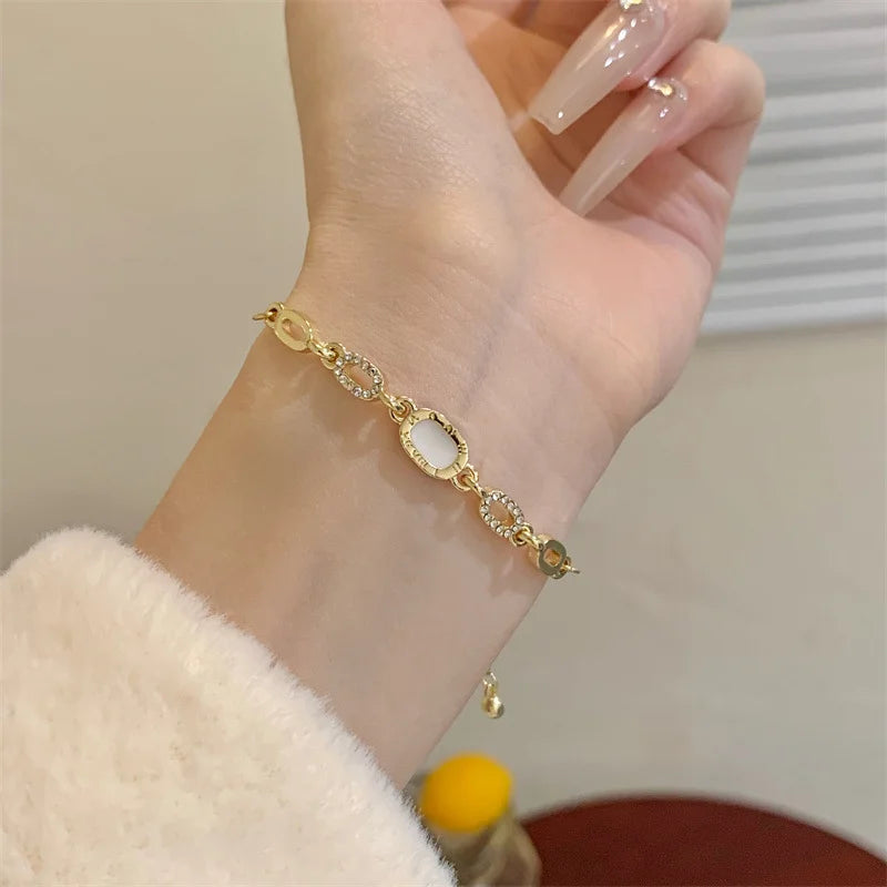 Gold Plated Zircon Bracelet