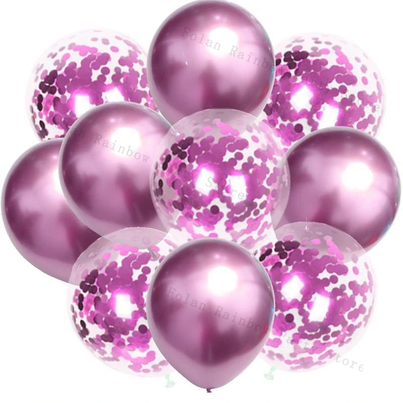 White Gold Party Balloons Set