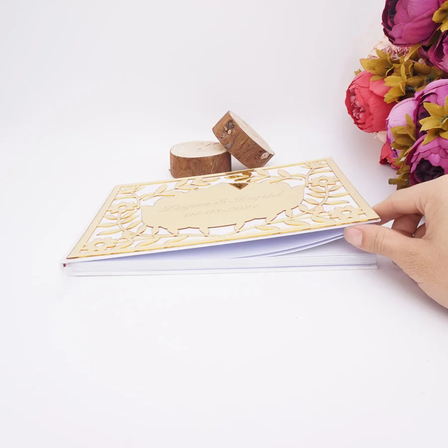 Personalized Acrylic Wedding Guest Book