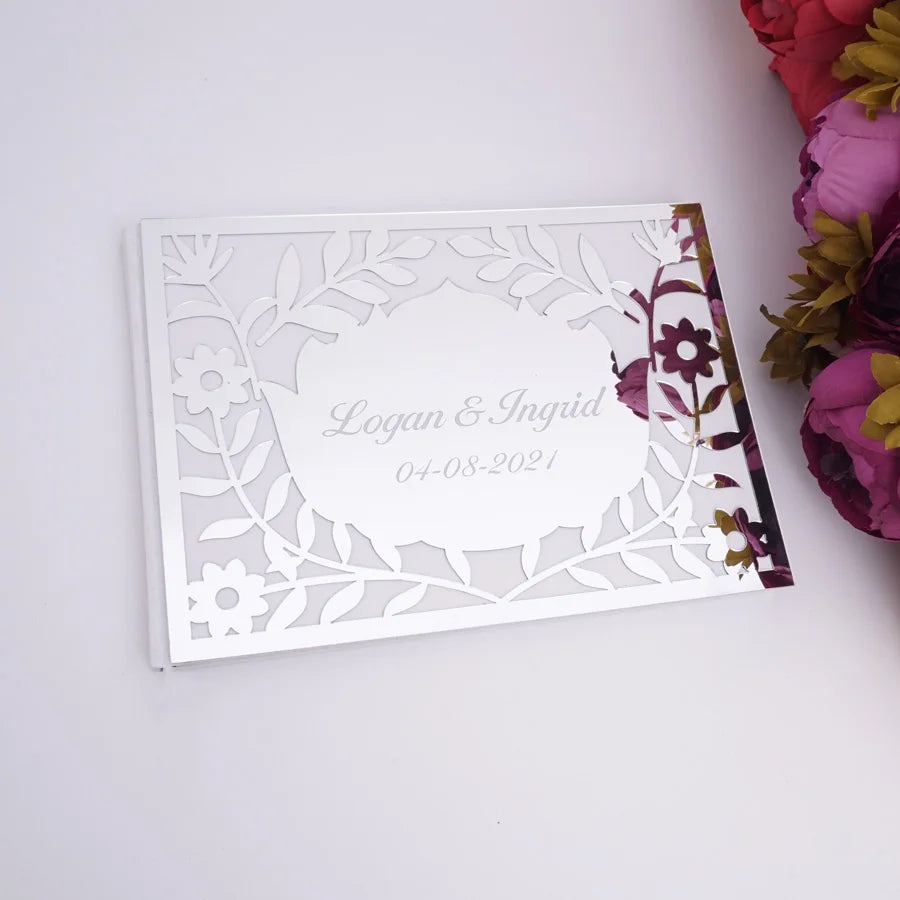 Personalized Acrylic Wedding Guest Book