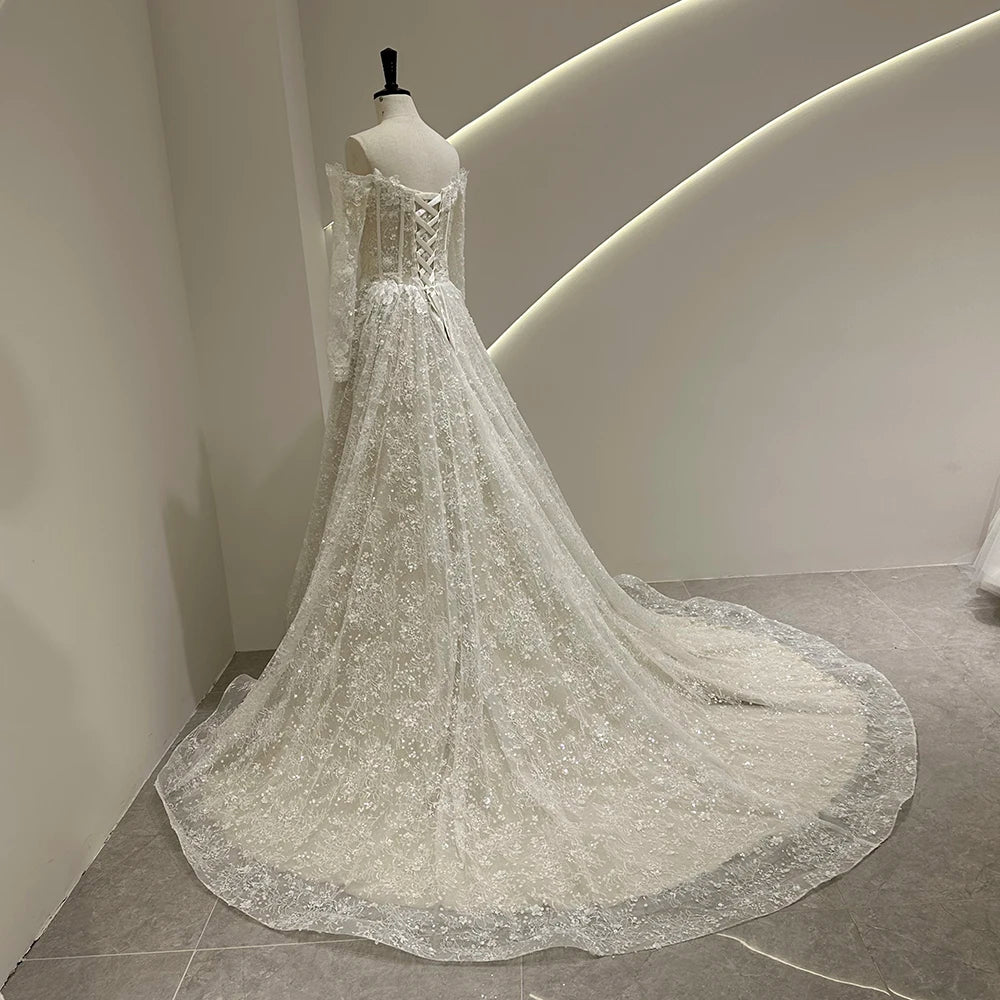 Boho Lace Wedding Dress