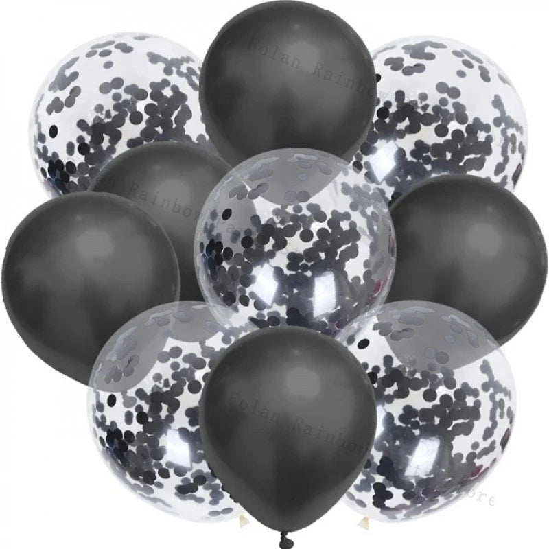 White Gold Party Balloons Set