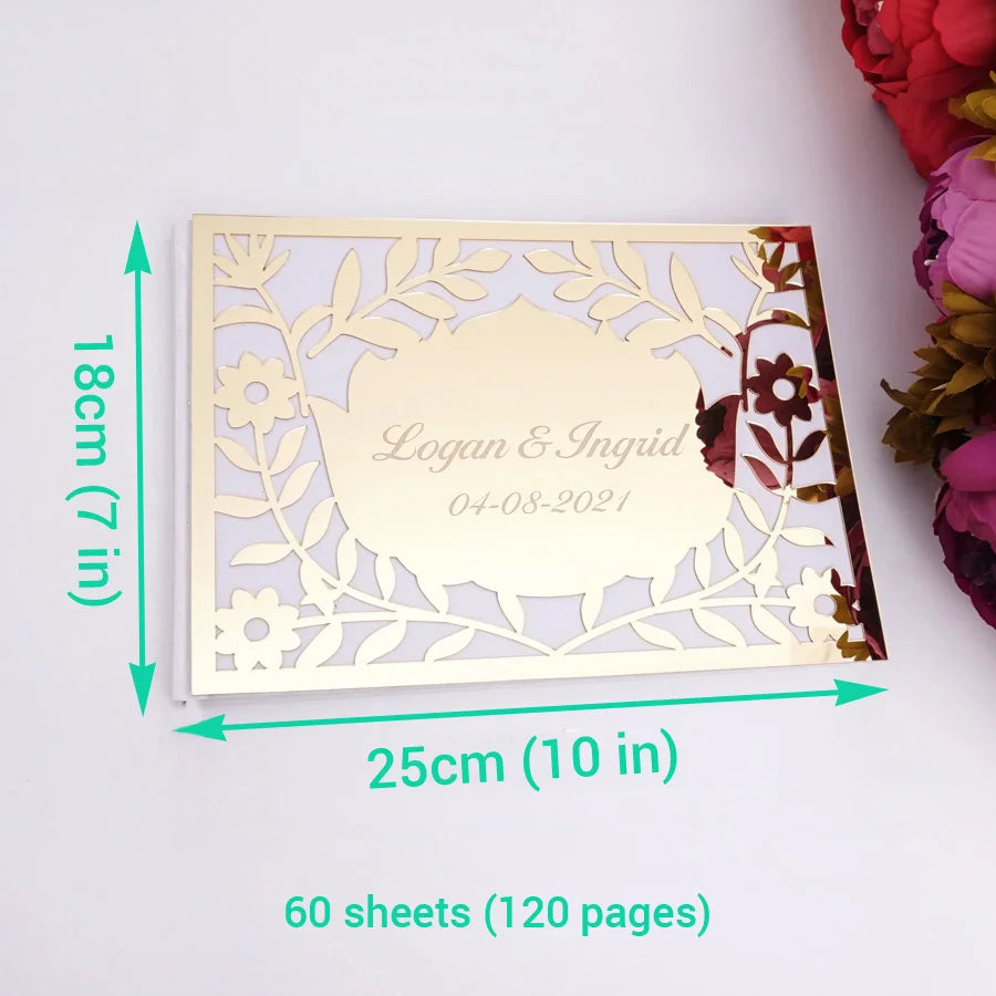 Personalized Acrylic Wedding Guest Book