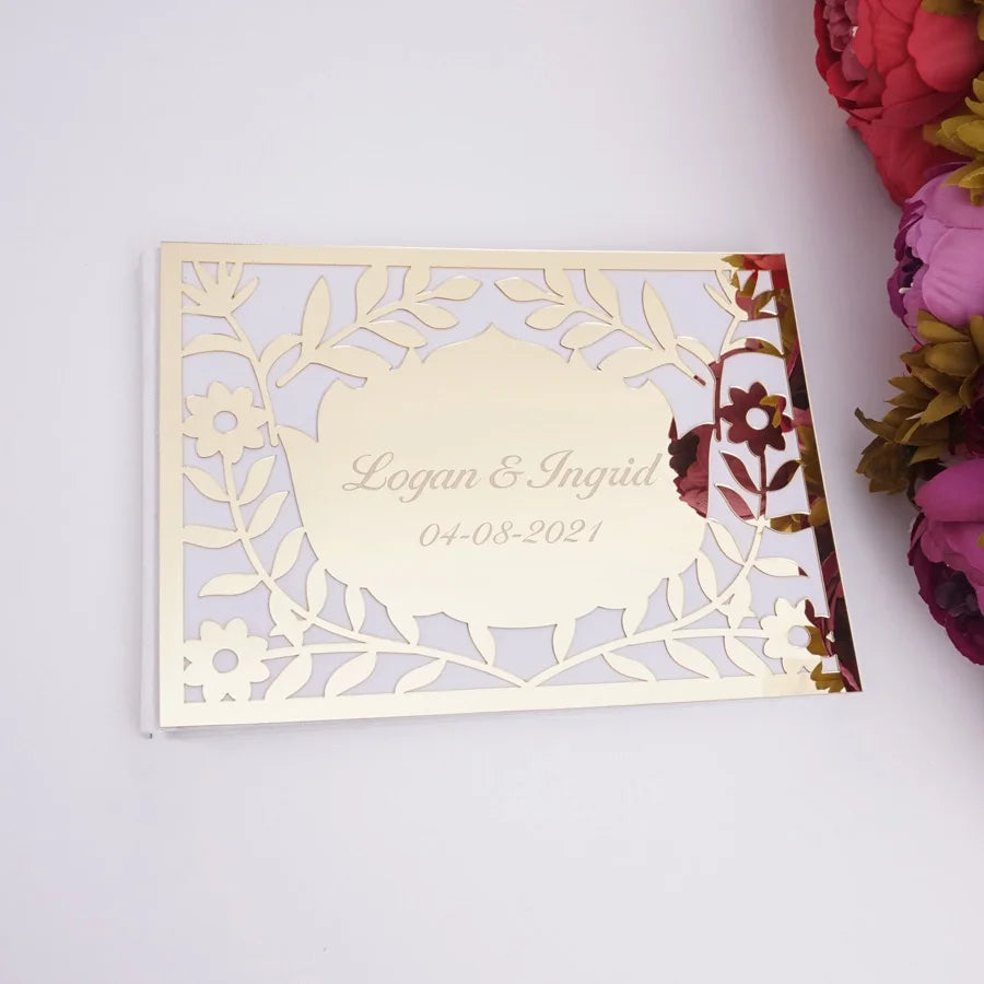Personalized Acrylic Wedding Guest Book