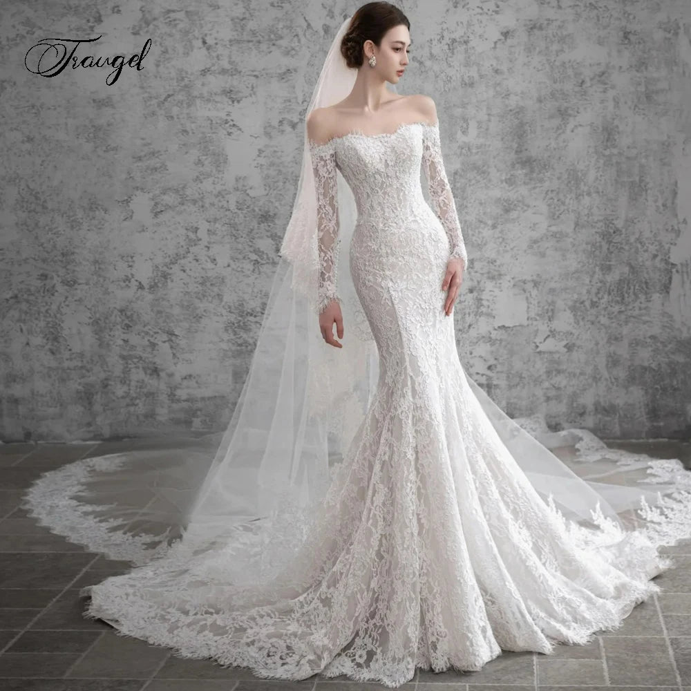 Luxury Lace Mermaid Wedding Dress