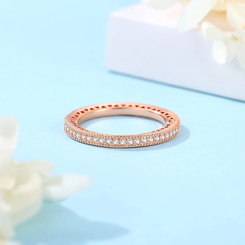 925 Sterling Infinity Heart Ring