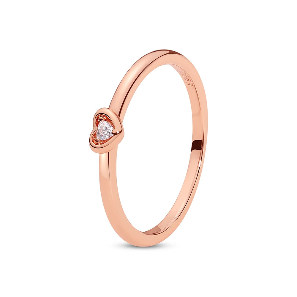 925 Sterling Infinity Heart Ring