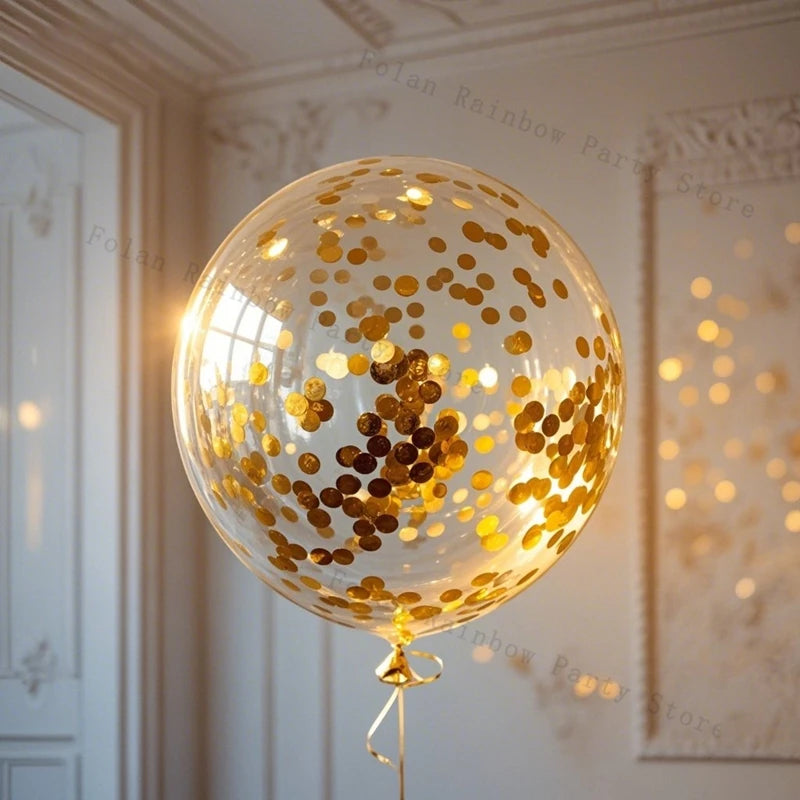White Gold Party Balloons Set