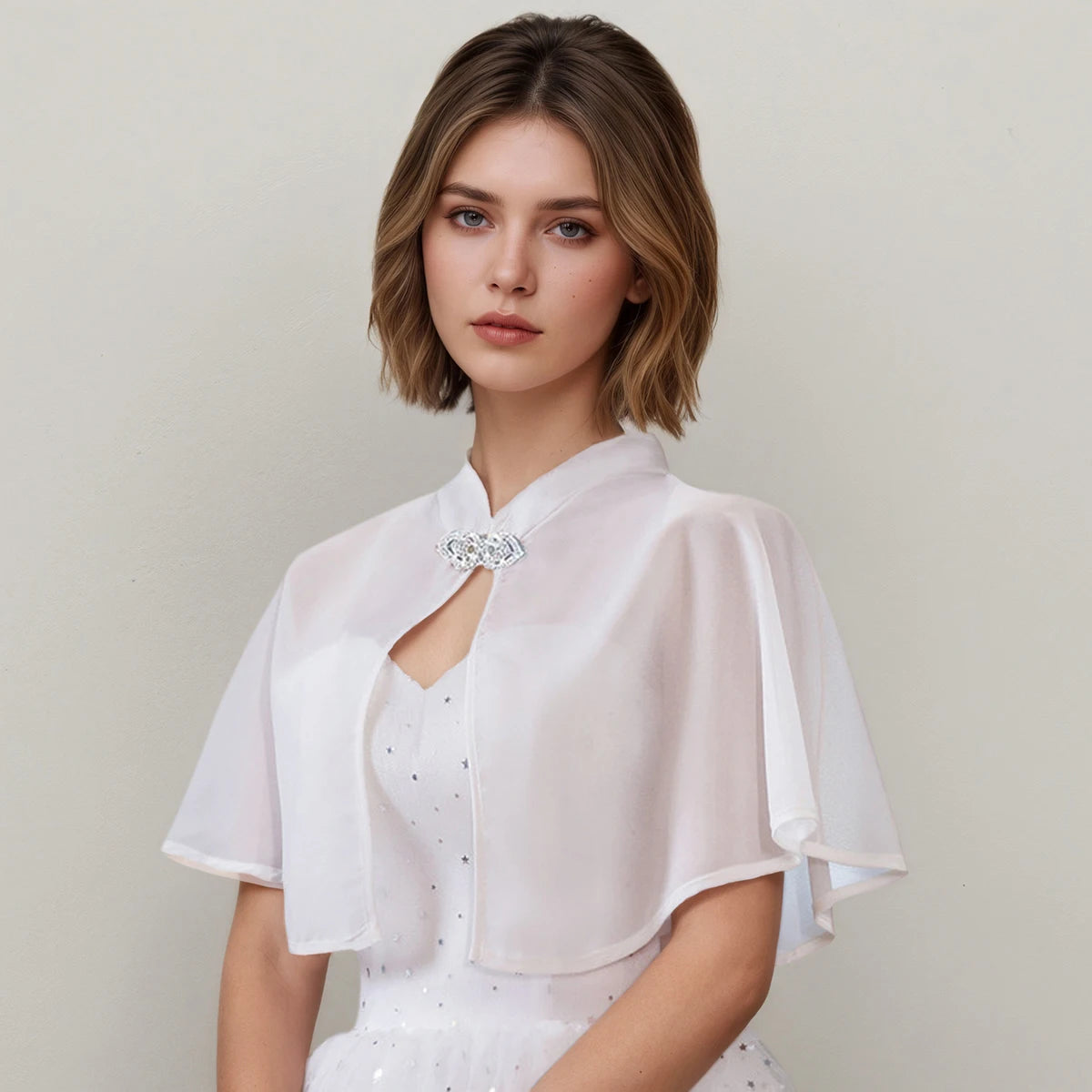 Soft Chiffon Evening Shawl
