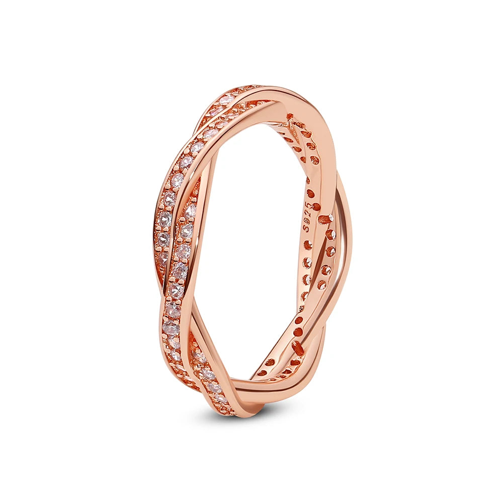925 Sterling Infinity Heart Ring