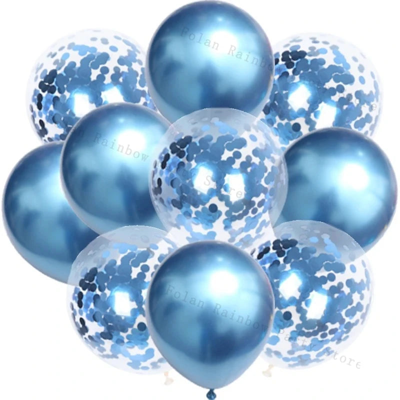White Gold Party Balloons Set