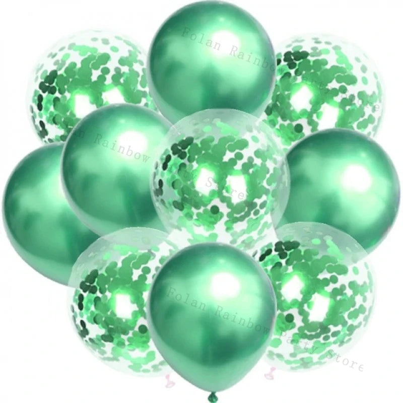 White Gold Party Balloons Set