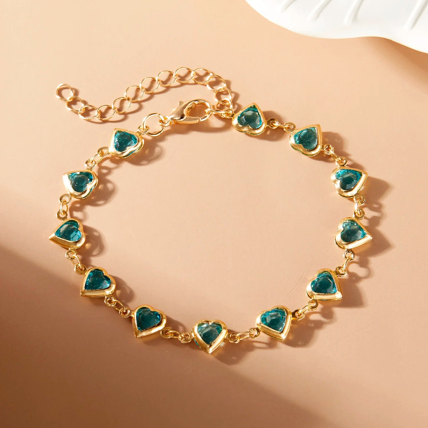 Red Crystal Heart Bracelet