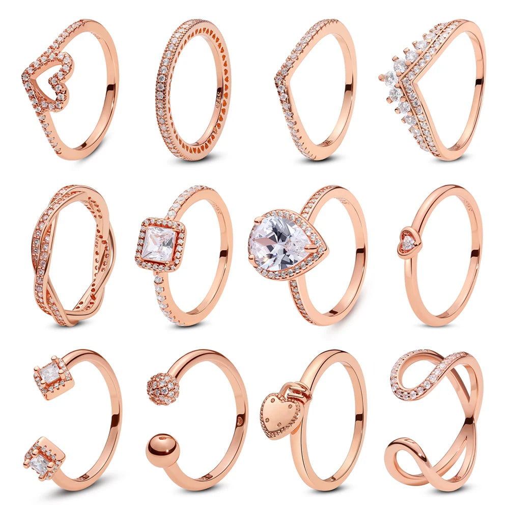 925 Sterling Infinity Heart Ring