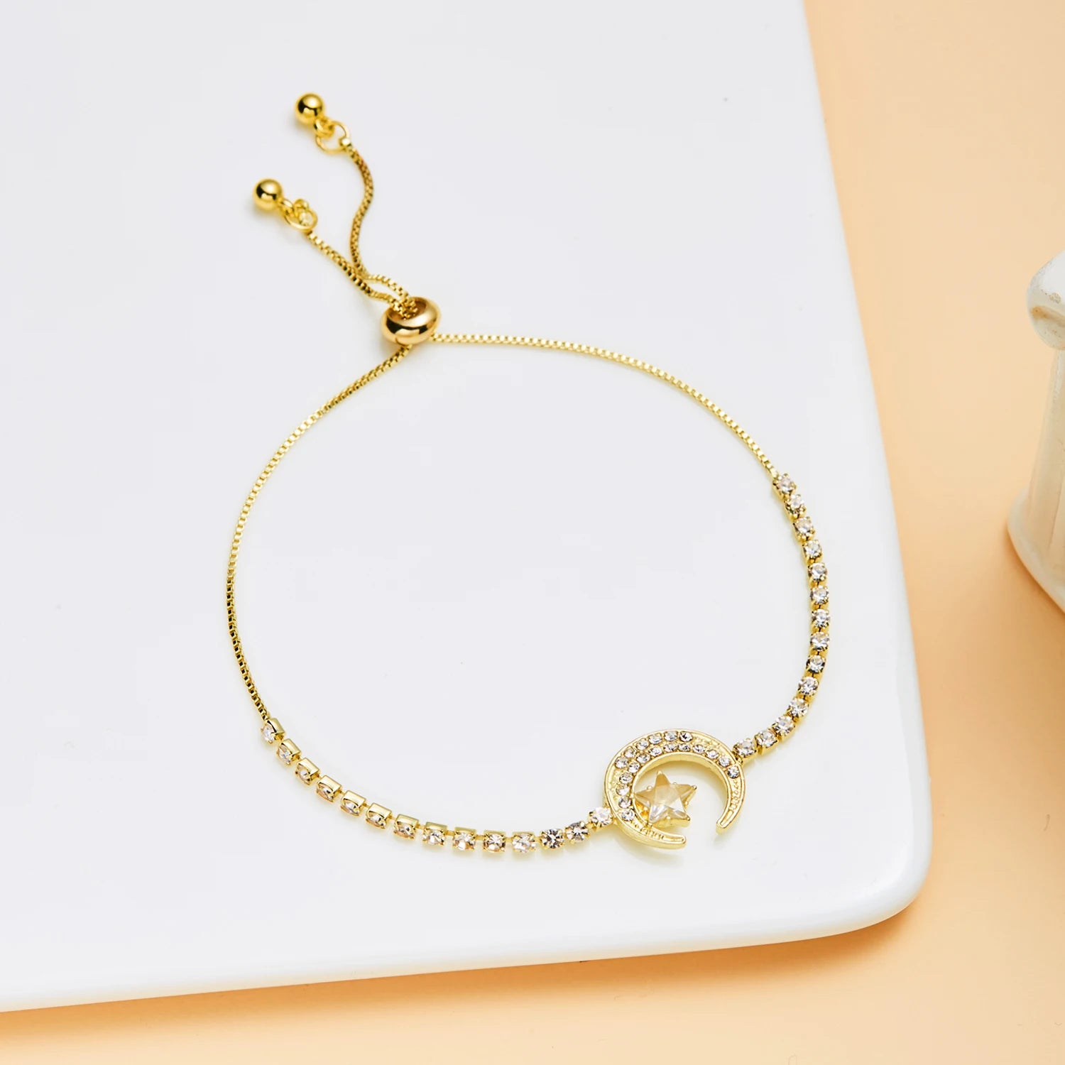 Gold Plated Zircon Bracelet