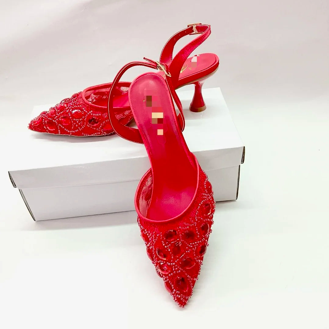 Rhinestone Wedding Stiletto Sandals