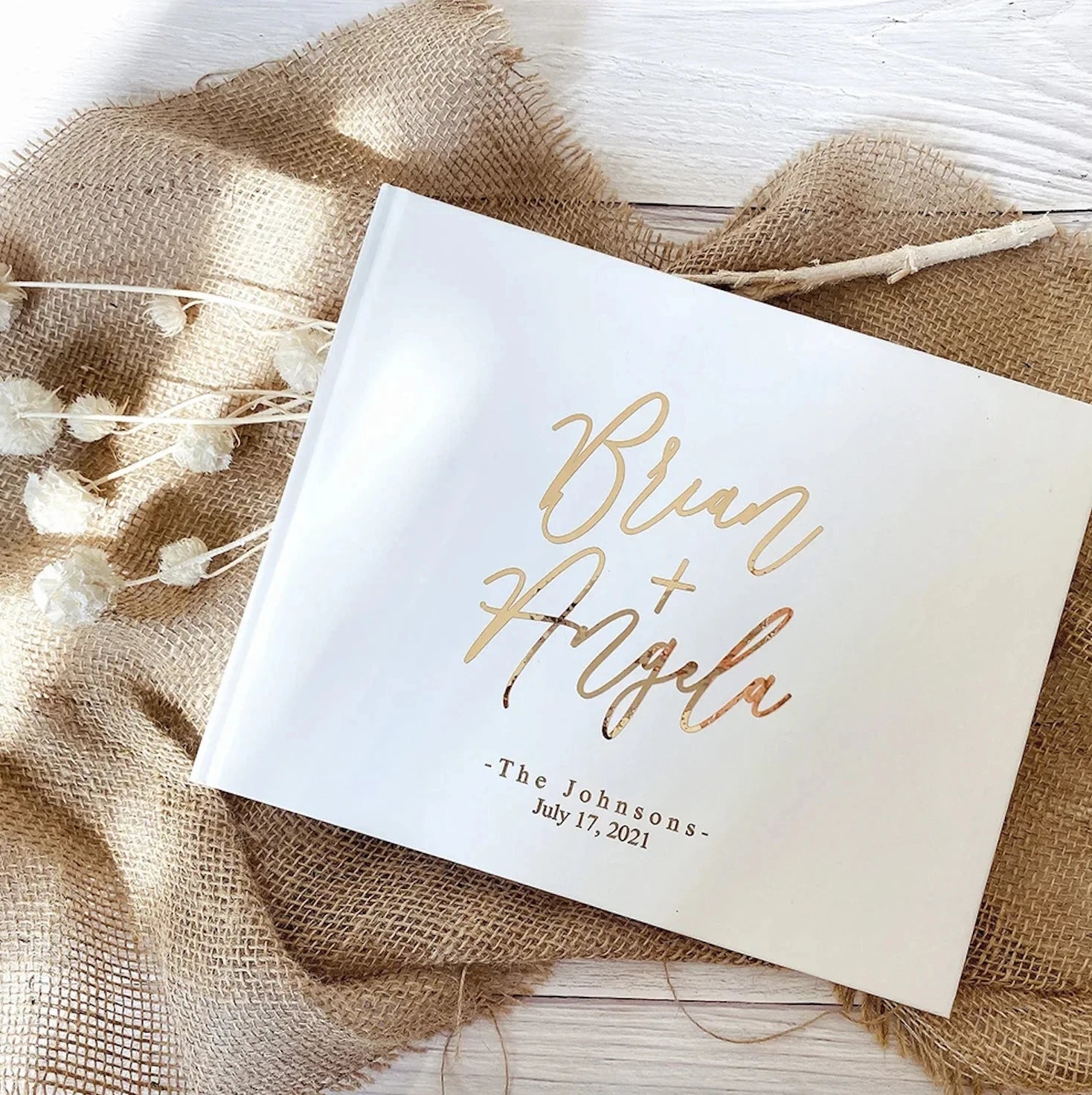 Personalized Wedding Guest Book